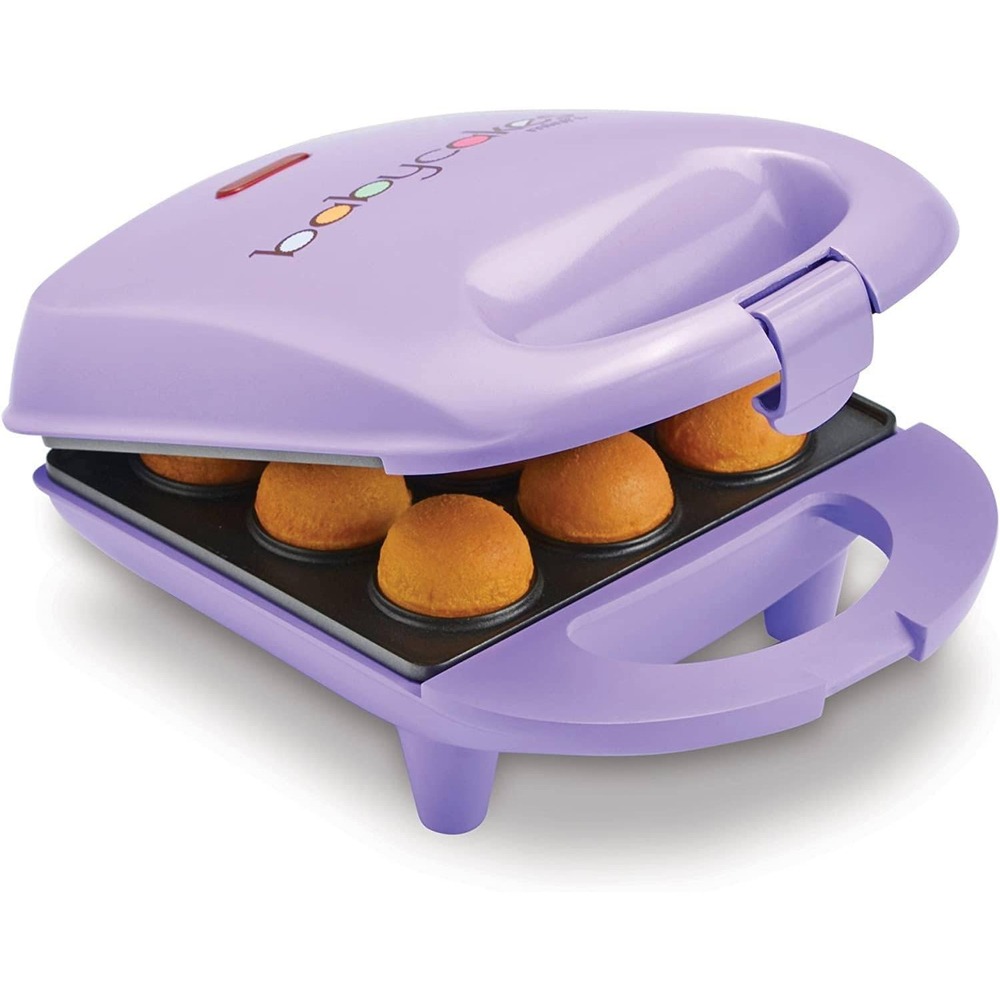Babycakes Mini Cake Pop Maker Purple Nonstick Makes 9 CP-94L Countertop Baker